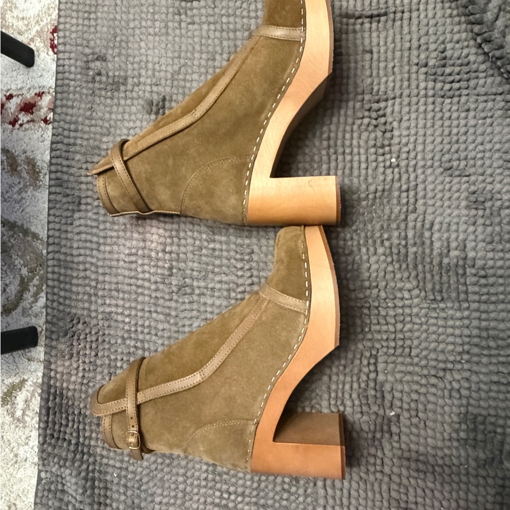 Swedish hasbeens Tan Suede boots brand new - Picture 2 of 4